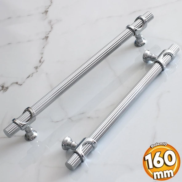 Arsin Krom Metal Kulp 160 mm-16 cm Mobilya Çekmece Mutfak Dolap Dolabı Kapak Kulpları Kulbu Kulpu ürün görseli 1