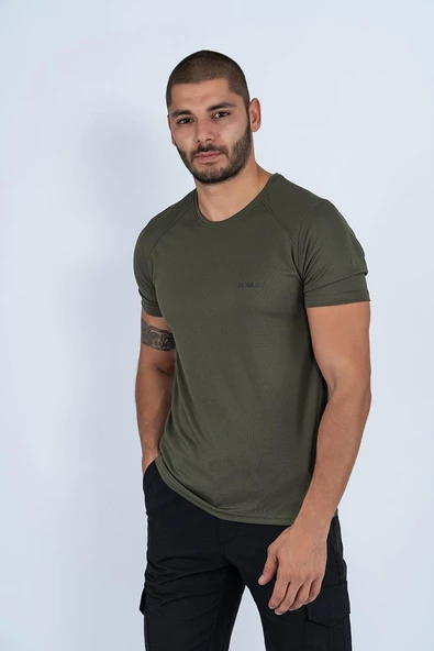 Combat Tactical Outdoor Tişört Günlük Sıfır Yaka Sporcu Erkek Tişörtü T-Shirf - 807 Ygm ürün görseli 1