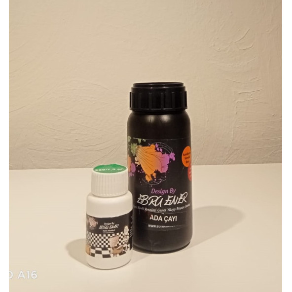 Ebru Ener Anka Vernikli Genel Yüzey Boyası Adaçayı 250 gr. ve Katkı Maddesi 7,5 gr. ürün görseli 1