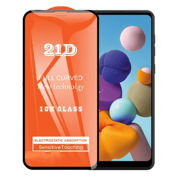 Samsung Galaxy A21 Ekran Koruyucu 21D Tam Kaplayan Kavisli ürün görseli 1