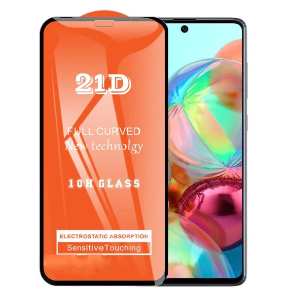 Samsung A71 Ekran Koruyucu 21D Tam Kaplayan Kavisli ürün görseli 1