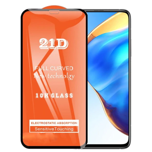 Xiaomi Mi 10T Pro Ekran Koruyucu 21D Tam Kaplayan Kavisli ürün görseli 1