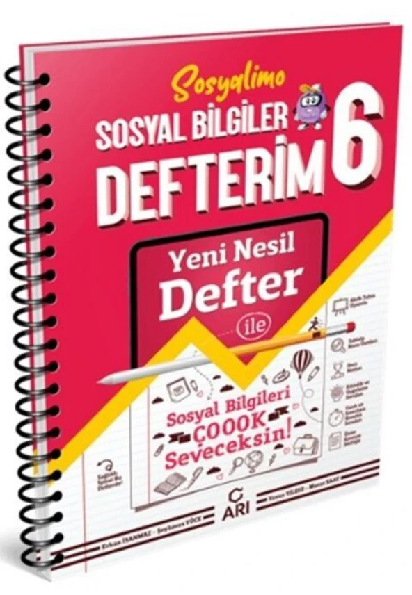 6. Sınıf Sosyal Bilgiler Akıllı Defteri Arı Yayıncılık ürün görseli 1