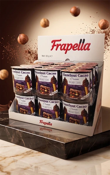 Frapella Kakaolu Fındık Kreması & Grissini 24 Adet X 55 Gr. ürün görseli 1