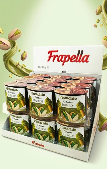 Frapella Antep Fıstık Kreması - Grissini 24 Adet X 55 Gr. ürün görseli 1
