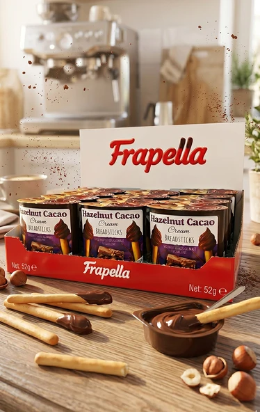 Frapella Kakaolu Fındık Kreması & Grissini 12 Adet X 55 Gr. ürün görseli 1