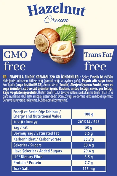 Frapella Fındık Kreması 220 Gr. - Resim 4