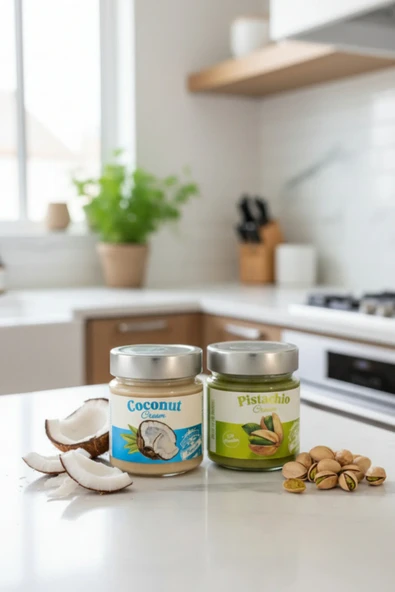 Frapella Hindistan Cevizi Kreması ve Antepfısıtık Kreması 2 Adet 220 Gr. ürün görseli 1