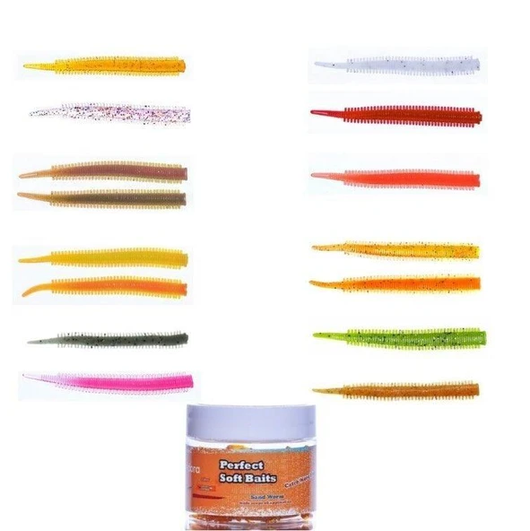 Pandora Perfect Soft Baits Sand Worm 7cm (Kavanozlu Ambalaj) ürün görseli 1