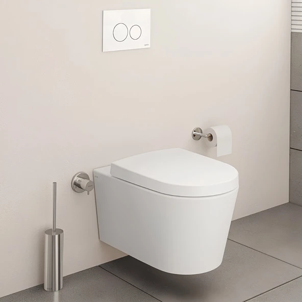Vitra Nest Rim-Ex Beyaz Asma Klozet 5716B003-0559, Vitra Yavaş Kapak 89-003-009 ürün görseli 1