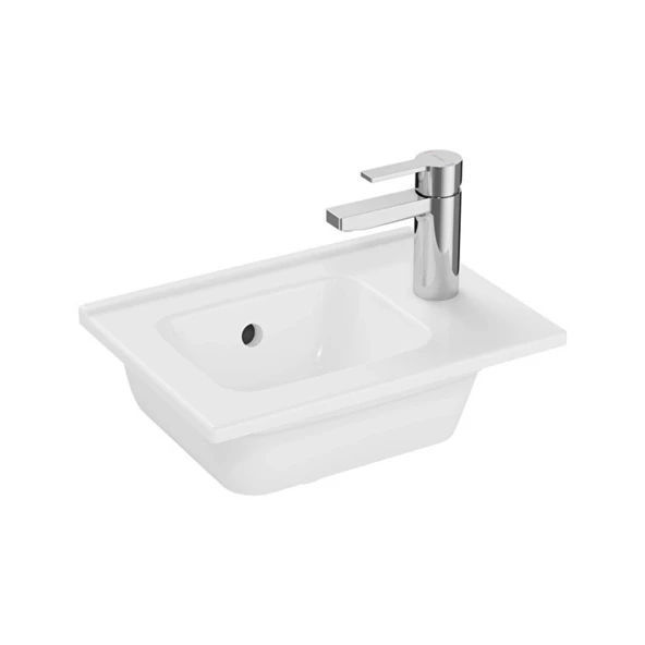 Vitra Mia Etajer Uyumlu Beyaz Lavabo 40x28 Cm 7460L003-0029 ürün görseli 1