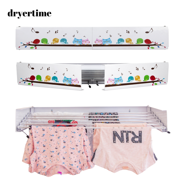 Dryertime Duvara Monte Katlanır Çamaşır Kurutma Askısı(Şarkıcı Kuşlar) ürün görseli 1