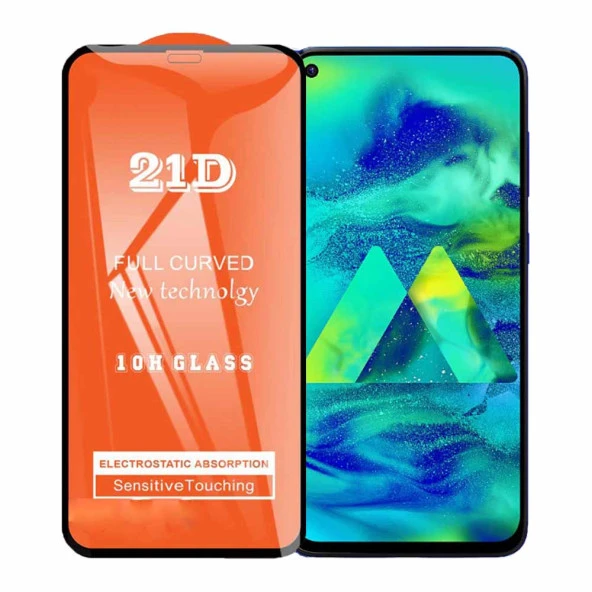 Samsung M40 Ekran Koruyucu 21D Tam Kaplayan Kavisli ürün görseli 1