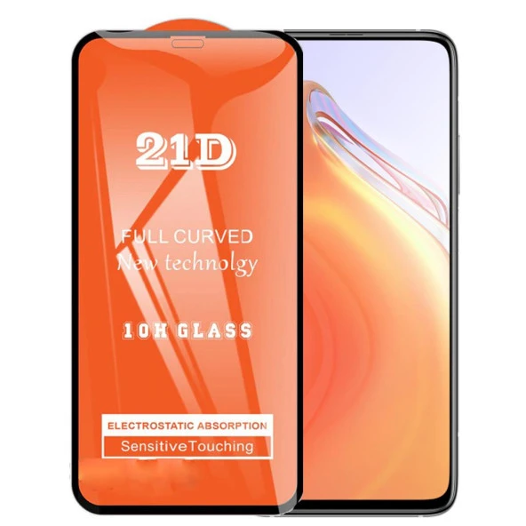 Xiaomi Mi 10T Ekran Koruyucu 21D Kırılmaz Cam ürün görseli 1