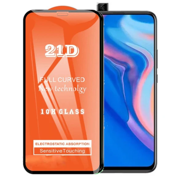 Huawei Y9 Prime 2019 Ekran Koruyucu 21D Tam Kaplayan Kavisli ürün görseli 1