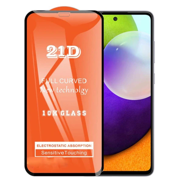 Samsung A52 Ekran Koruyucu 21D Tam Kaplayan Kavisli ürün görseli 1