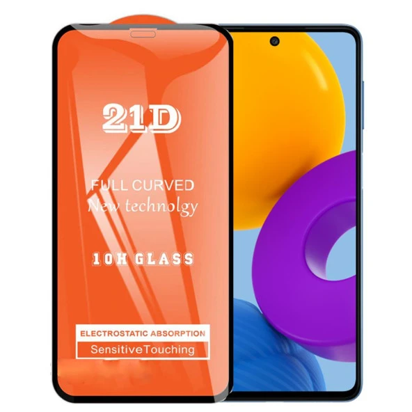 Samsung M52 Ekran Koruyucu 21D Kırılmaz Cam Kavisli ürün görseli 1