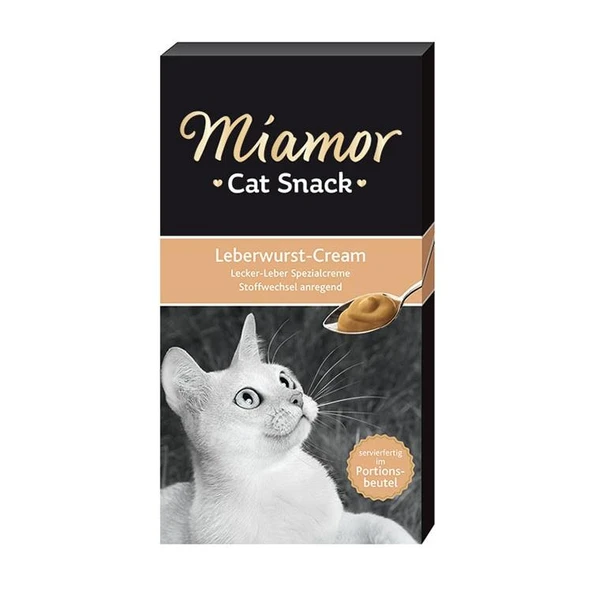 Miamor Cream Ciğerli Tamamlayıcı Kedi Ödülü 6x15 Gr ürün görseli 1
