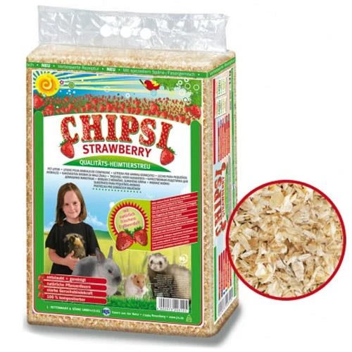 Chipsi Strawberry Çilek Aromalı Kemirgen Talaşı 60 Lt (3,2 kg) ürün görseli 1
