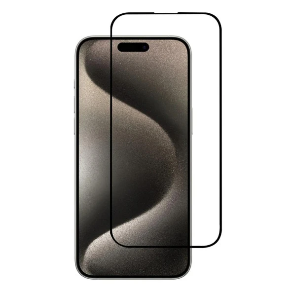 iPhone 15 Pro Max İle Uyumlu Ekran Koruyucu 9D Tam Kaplayan Kavisli ürün görseli 1