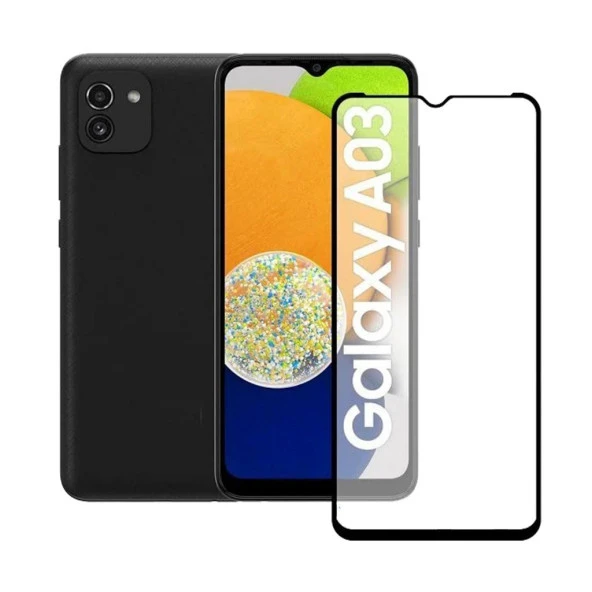 Samsung A03 A03S Ekran Koruyucu 9D Tam Kaplayan Kavisli ürün görseli 1