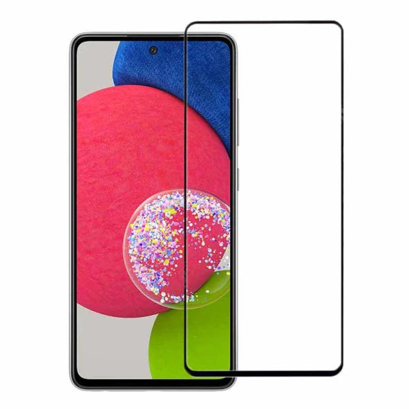 Samsung Galaxy A52S İle Uyumlu Kırılmaz Cam 9D Ekran Koruyucu Kavisli ürün görseli 1