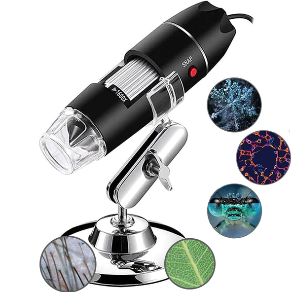 Alfalink 1600X Zoom 2MP USB Dijital Mikroskop 8 Ledli Kamera ürün görseli 1