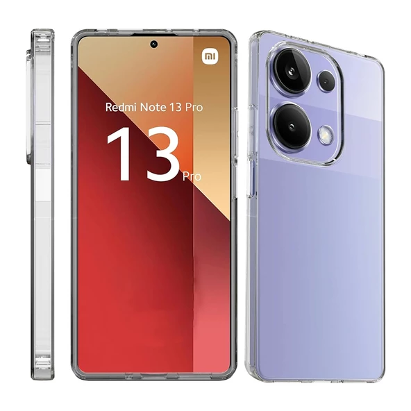Xiaomi Redmi Note 13 Pro 4G Kılıf Silikon Şeffaf Kapak ürün görseli 1