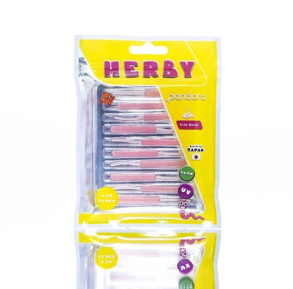 Pandora Herby Worm 5cm 10 Parça Lrf Silikon Yem - Resim 5