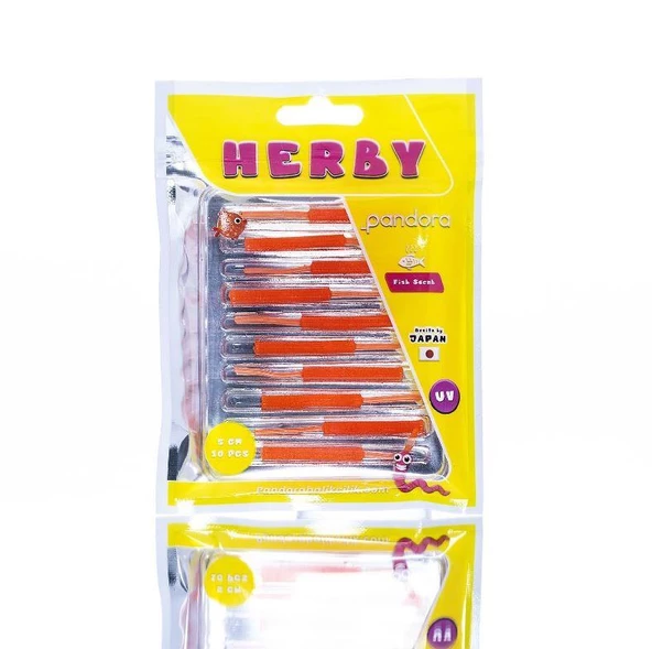 Pandora Herby Worm 5cm 10 Parça Lrf Silikon Yem - Resim 4