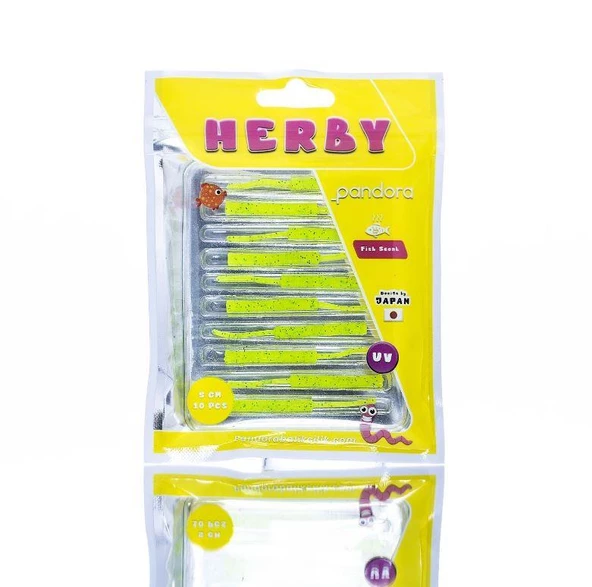 Pandora Herby Worm 5cm 10 Parça Lrf Silikon Yem - Resim 3