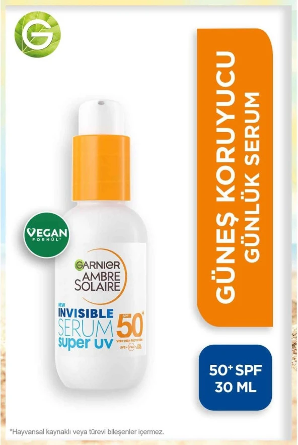 Garnier Ambre Solaire Invisible Serum Super UV Günlük Güneş Koruyucu Serum ürün görseli 1