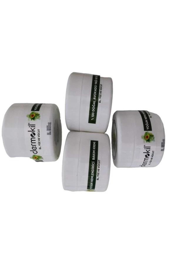 Dermokil %100 Doğal Avokado Ve Kil El Yüz Ve Vucut Kremi 4 Adet (300*4=1200 Ml) ürün görseli 1
