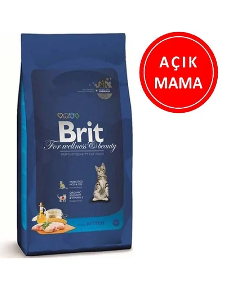 Brit Premium Kitten Tavuk Etli Yavru Kedi Maması 1 Kg AÇIK ürün görseli 1