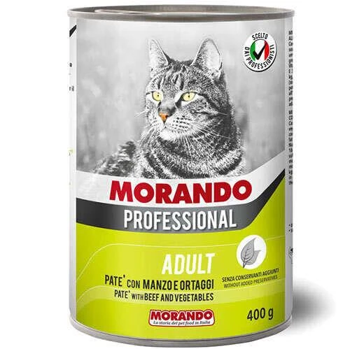 Morando Pate Biftek ve Sebzeli Kedi Konservesi 400 Gr ürün görseli 1