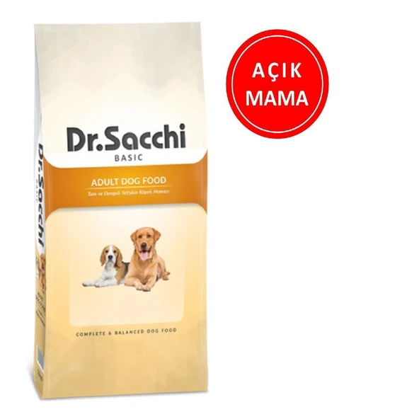 Dr.Sacchi Basic Chicken Yetişkin Köpek Maması 1 kg AÇIK ürün görseli 1