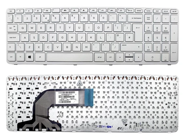 Hp Pavilion 15-N204ST F8S49EA Notebook Klavyesi - Beyaz - TR ürün görseli 1