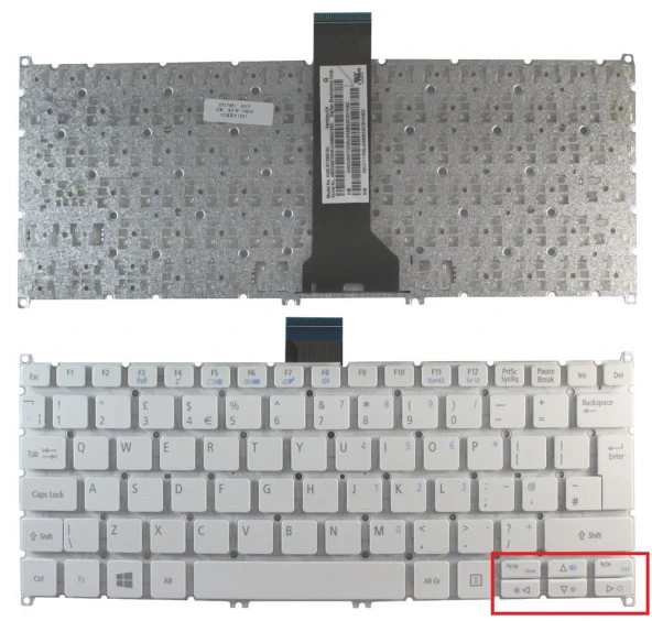 Acer Aspire ES1-331-C732 V3-331 Notebook Klavyesi - Beyaz - TR ürün görseli 1