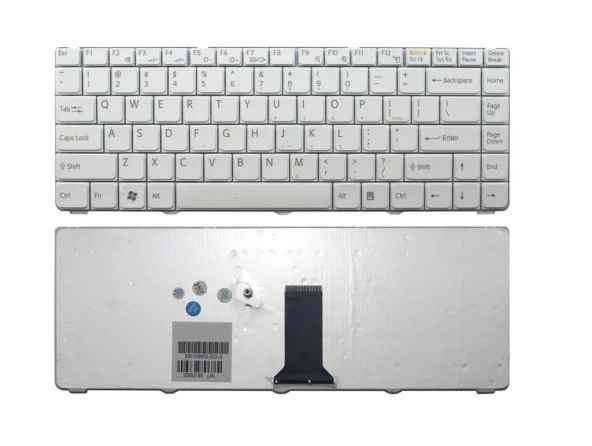 V072078AK2 V072078AS1 V072078BS1 Notebook Klavyesi - Beyaz - TR ürün görseli 1