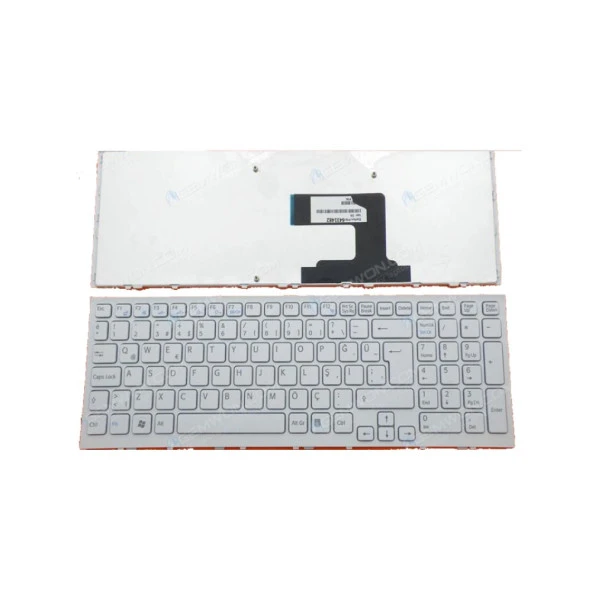 Sony 9Z.N5CSW.B0T 9Z.N5CSW.C01 Notebook Klavyesi (Beyaz TR) ürün görseli 1