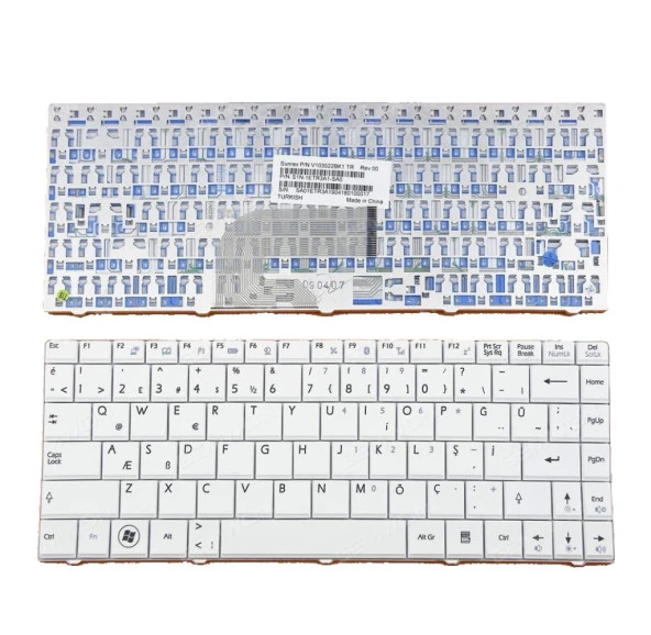 Medion MD2, MD4 Notebook Klavyesi - Beyaz - TR - Ver.1 ürün görseli 1