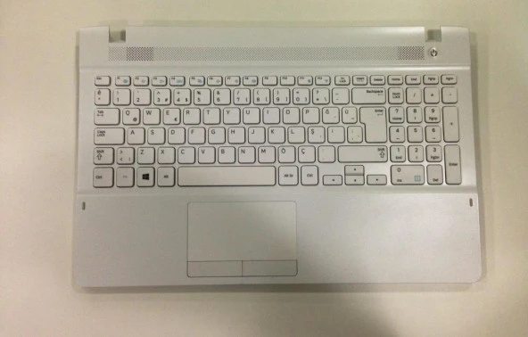 Samsung NP270E5V NP275E5V Notebook Klavye - Üst Kasa- Beyaz - TR ürün görseli 1