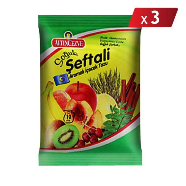 Altıncezve Şeftali Aromalı Toz İçecek 450 G - Soğuk - 3LÜ PAKET ürün görseli 1