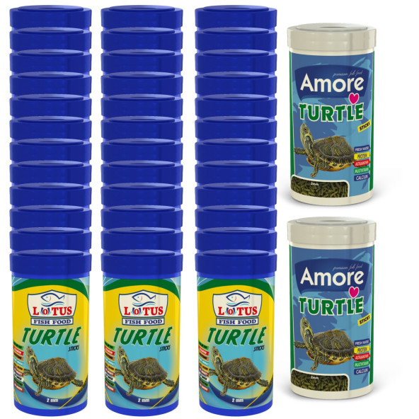 Lotus Turtle Sticks 36x100ml Kutu Kaplumbağa Yemi Ve 2x250ml Kutu ürün görseli 1