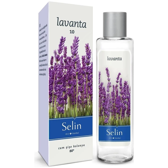 Selin 80 Derece Lavanta Parfümlü Kolonya Cam Şişe 180 ML ürün görseli 1