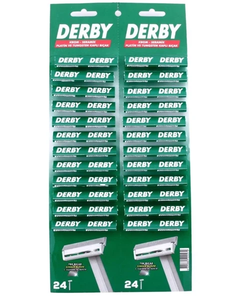 Derby Tek Bıçaklı 48’Li Kartela Kullan At Jilet ürün görseli 1