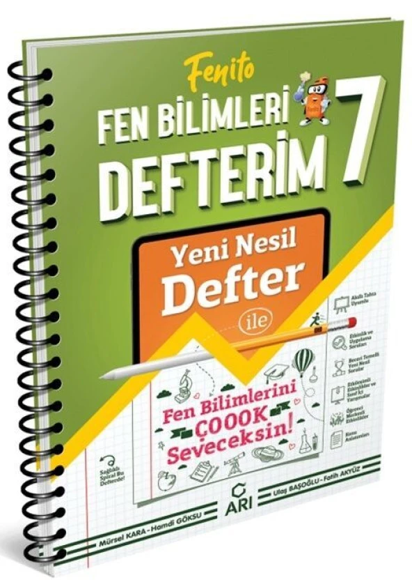 7. Sınıf Fen Bilimleri Akıllı Defteri Arı Yayıncılık ürün görseli 1