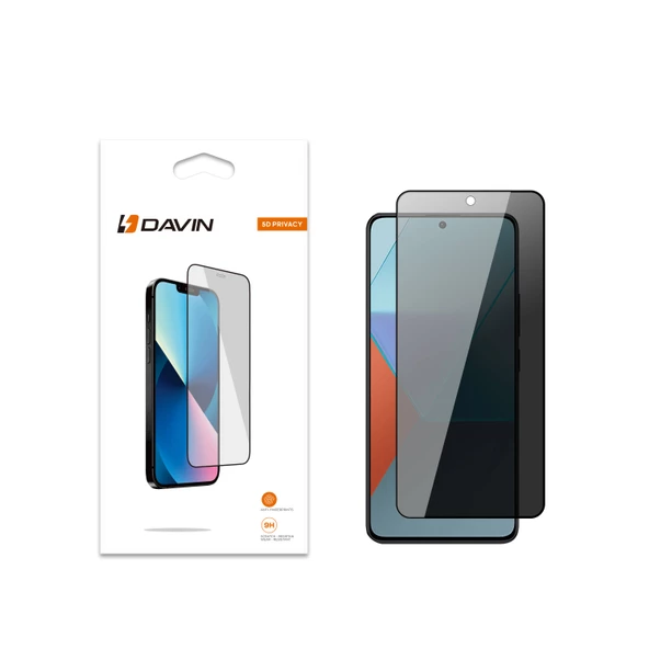 Vendas Xiaomi Redmi Note 13 Pro 4G Davin 5D Privacy Cam Ekran Koruyucu ürün görseli 1