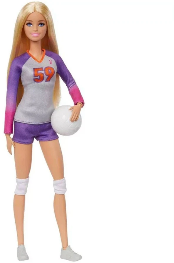 Barbie Sporcu Voleybolcu Bebek HKT71 HKT72 Lisanslı Ürün ürün görseli 1
