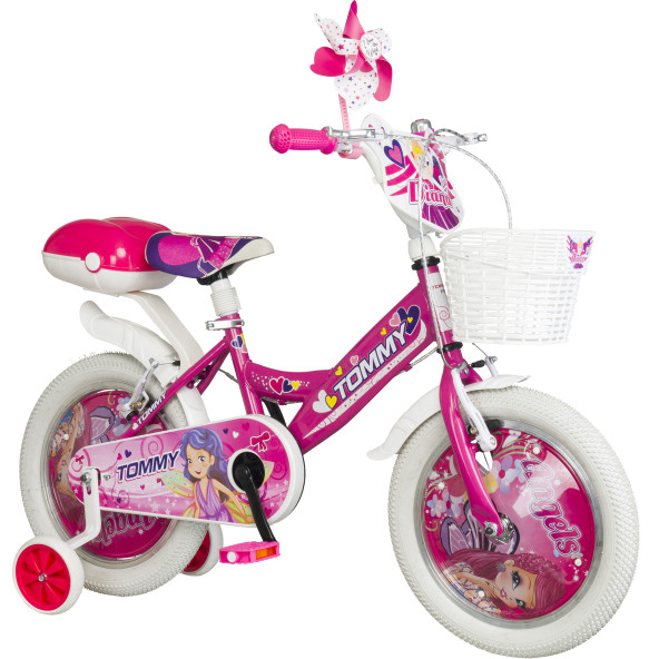 TommyBike 16 Jant Bisiklet Kapaklı Kız Bisikleti 4-7 Yaş Çocuk Bisikleti ürün görseli 1